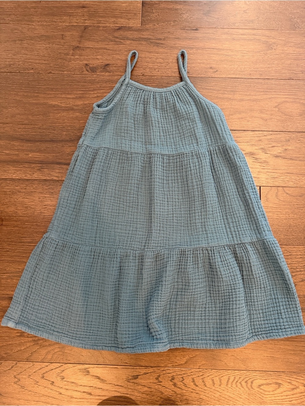 Little Co. Tiered Gauze Sundress in Dark Teal Size 4 - C34-083